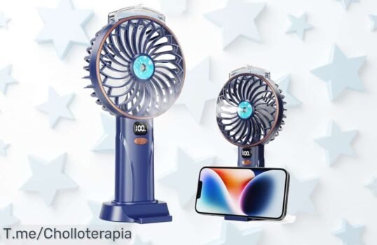 Descubre el Fitabok mini ventilador USB súper potente con pantalla LED y 5 velocidades disfruta de un precio loco que refresca tu día no dejes escapar este ofertón limitado actúa ya