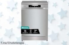 Descubre el Hisense HS643C90X con secado automático y tercera bandeja para platos perfectos en 15 minutos precio loco nunca visto aprovecha este super chollo de oferta limitada ya