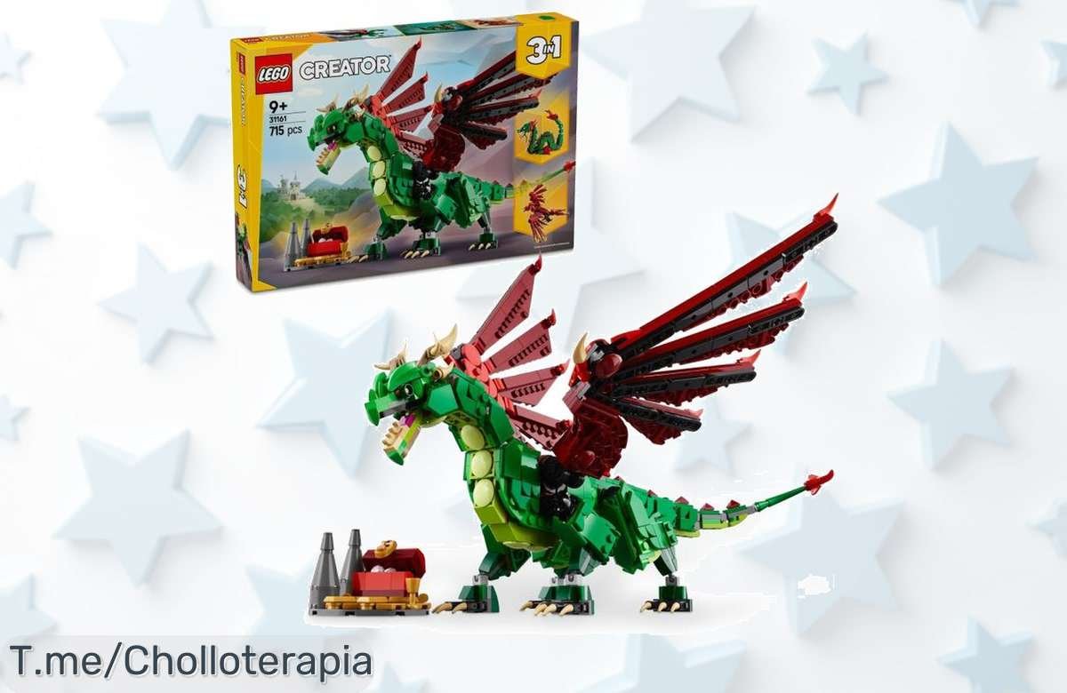 Descubre el Lego Creator 3 en 1 con dragón, ave fénix y serpiente marina una oferta única con un precio loco dale vida a tu imaginación ¡ofertón nunca visto corre antes que se acabe!