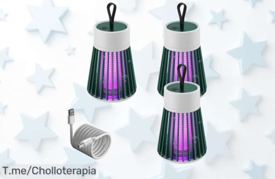 Descubre el Mozz guard mosquito zapper inalámbrico ultra silencioso con carga USB que elimina mosquitos al instante aprovecha este ofertón nunca visto a precio loco y limitado actúa ya