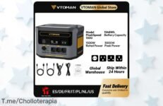 Descubre el VTOMAN FlashSpeed 1500, la energía portátil que necesitas para tus aventuras; ¡aprovecha este ofertón exclusivo y llévatelo a un precio de ganga antes de que se agote!