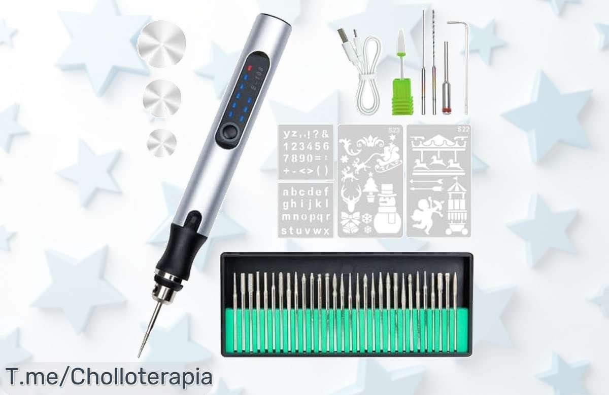 Descubre el bolígrafo grabador eléctrico sin cable con 36 puntas velocidad ajustable precio loco descuento brutal aprovecha este ofertón único antes que desaparezca