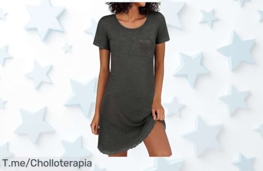 Descubre el camisón de verano Demegimi con encaje súper suave y elegante un ofertón nunca visto que transforma tu estilo a precio loco ¡corre antes que se agote!