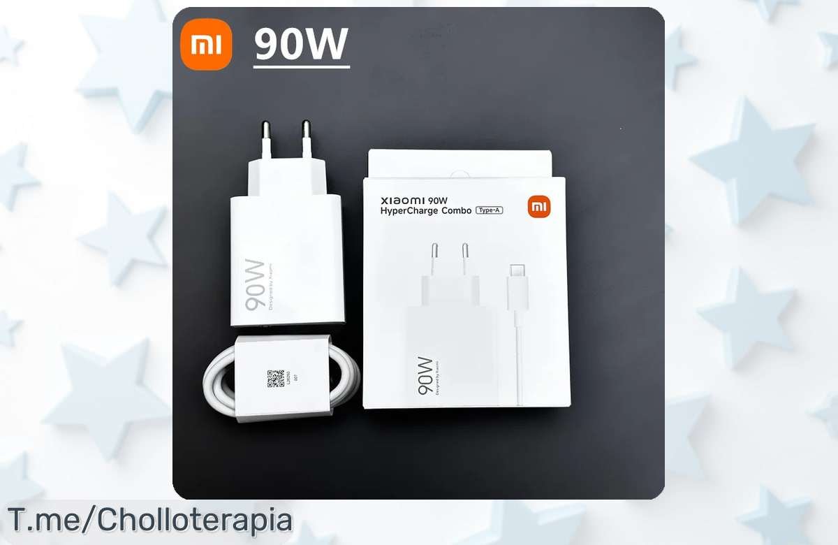 Descubre el cargador rápido Xiaomi 90W con carga turbo que acelera tu móvil al máximo precio loco y descuento brutal nunca visto aprovecha este super chollo oferta limitada actúa ya