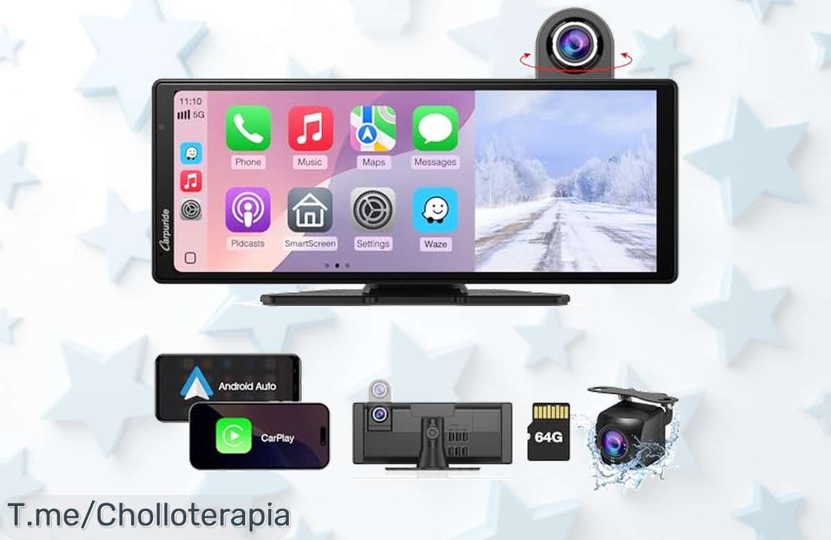 Descubre el carpuride W904 con cámaras 4K y pantalla táctil de 10” precio loco descuento brutal nunca visto ¡Corre que vuelan este ofertón válida pocas unidades!