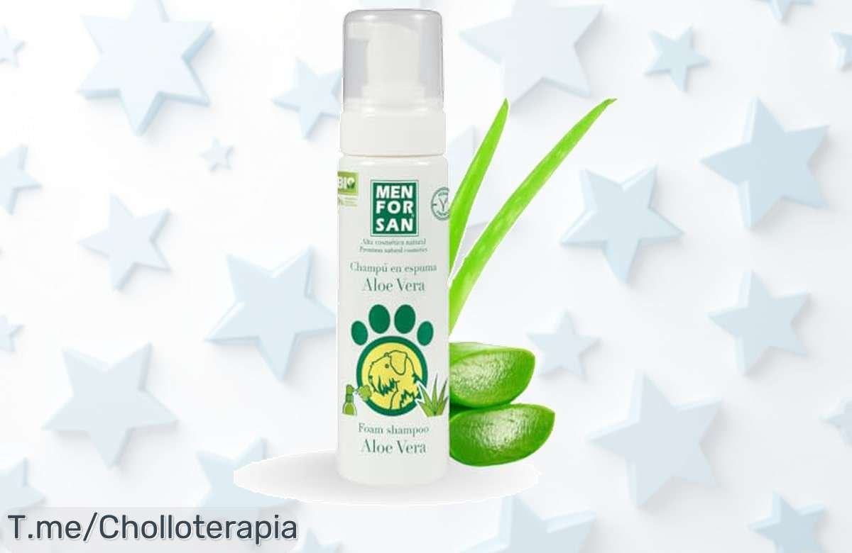 Descubre el champú en espuma para perros y gatos menforsan con aloe vera un super chollo que limpia sin mojar deja un pelaje brillante aprovecha este ofertón de precio loco antes de que se acabe