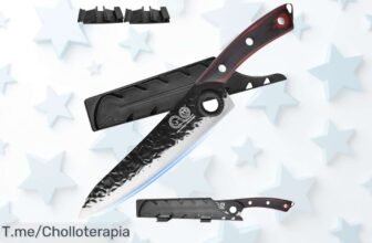 Descubre el chef knife japonés 8” con hoja ultrafilosa y mango madera diseño único un ofertón nunca visto para dominar tu cocina precio loco que vuela compra ya