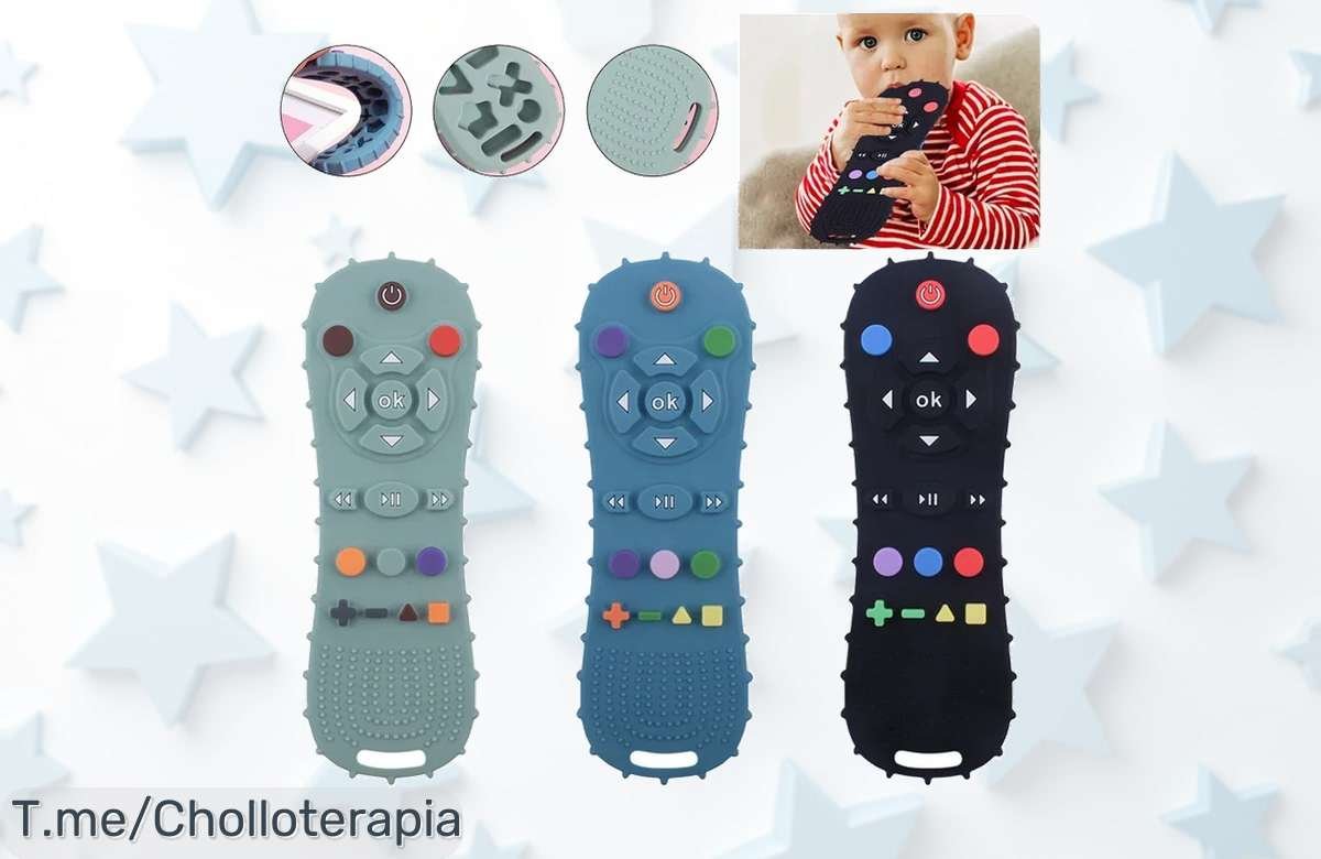 Descubre el control remoto de silicona para niños con super chollo y seguridad total precio loco que calmará y estimulará a tu peque aprovecha este ofertón único ya