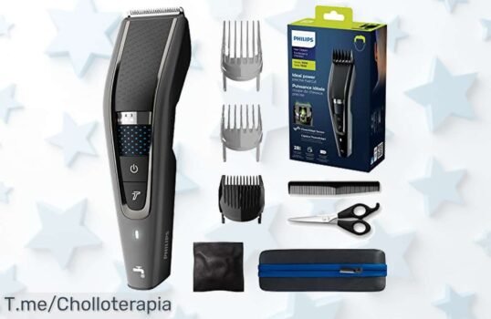 Descubre el cortapelos Philips con cuchillas de titanio ultra rápido máximo ajuste y 90 min sin cables a precio loco aprovecha este ofertón antes que se acabe tu corte perfecto nunca visto ¡corre ya!
