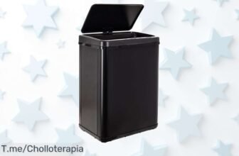 Descubre el cubo de basura inteligente Wellhome a un precio loco y disfruta de su apertura automática, ¡no te quedes sin el super chollo antes de que se agote!