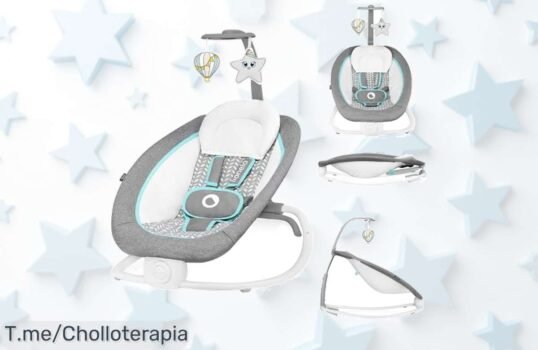 Descubre el lionelo pascal baby bouncer con melodías y vibraciones suaves para calmar al instante, precio loco y descuento brutal que vuela ya no lo dejes escapar