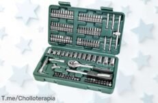 Descubre el maletín Mannesmann M29166 con 130 piezas súper completas y extensión para zonas difíciles ¡un super chollo con descuento brutal que no volverás a ver corre antes de que se agote!