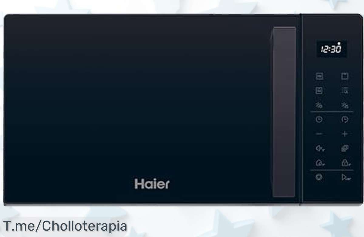 ¡Descubre el microondas Haier Series 2, un super chollo con grill de 1000W que te hará decir adiós a los platos fríos! Aprovecha este ofertón y cocina como un chef. ¡Compra ya antes de que se agote!
