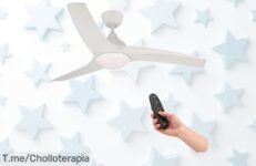 Descubre el mimotec ventilador de techo con luz led y mando a distancia silencioso y regulable un ofertón con descuento brutal que vuela rápido no lo dejes pasar