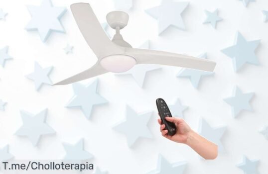 Descubre el mimotec ventilador de techo con luz led y mando a distancia silencioso y regulable un ofertón con descuento brutal que vuela rápido no lo dejes pasar