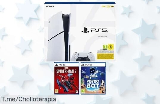 Descubre el ofertón de tu vida: PlayStation 5 Slim junto a SpiderMan 2 y Astro Bot, ¡un precio loco que no volverás a ver! Solo quedan unas pocas unidades ¡Compra ya!