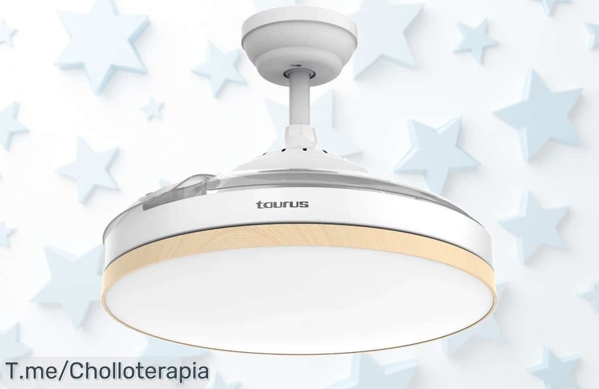 Descubre el ofertón del ventilador de techo retráctil: 6 velocidades y luz LED que transformará tu hogar. ¡Aprovecha este chollo antes de que se agote!