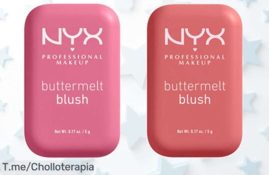 Descubre el pack duo NYX Buttermelt blush con color intenso y duración de 12 horas, un super chollo hidratante que no puedes dejar pasar compra ya este descuentazo limitado