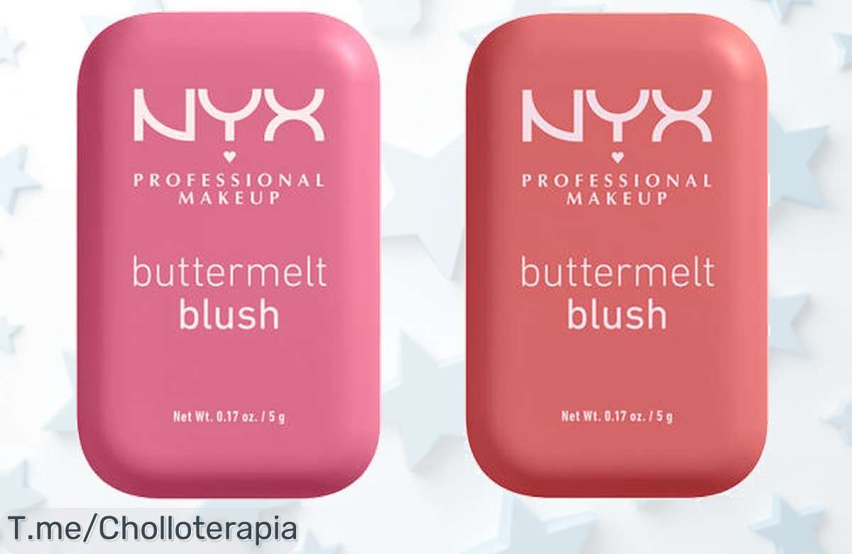 Descubre el pack duo NYX Buttermelt blush con color intenso y duración de 12 horas, un super chollo hidratante que no puedes dejar pasar compra ya este descuentazo limitado