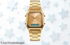 Descubre el reloj digital Rosebear resistente y con luz led diseño dorado único precio loco descuento brutal corre ya que este super chollo nunca visto vuela