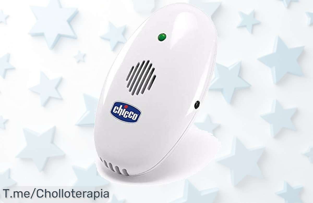 Descubre el repelente ultrasónico Chicco para bebés con batería de 100h silencio total y protección sin químicos un ofertón nunca visto corre por tu super chollo ahora