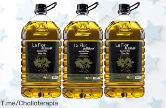 Descubre el sabor auténtico del aceite de oliva virgen extra La Flor de Málaga: ¡15 litros frescos a un precio loco! No te quedes sin este ofertón, cantidad limitada