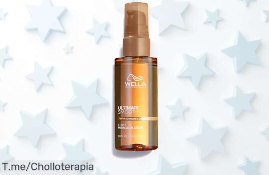 Descubre el sérum Wella Ultimate Smooth que nutre y controla el frizz por 96h con escualano aprovecha este super chollo con descuento brutal y precio loco limitado actúa ya