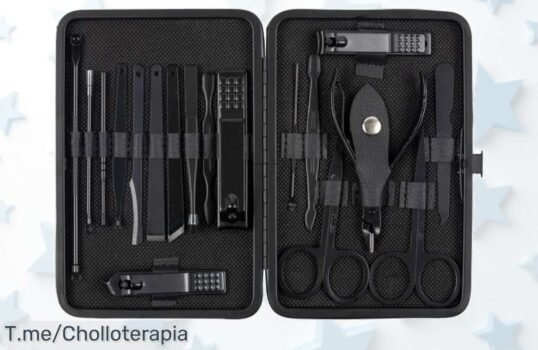Descubre el set de manicura-pedicura Leandro Lido con 19 piezas elegantes a un precio loco, ¡luce unas uñas impecables! Oferta limitada, haz tu pedido ya