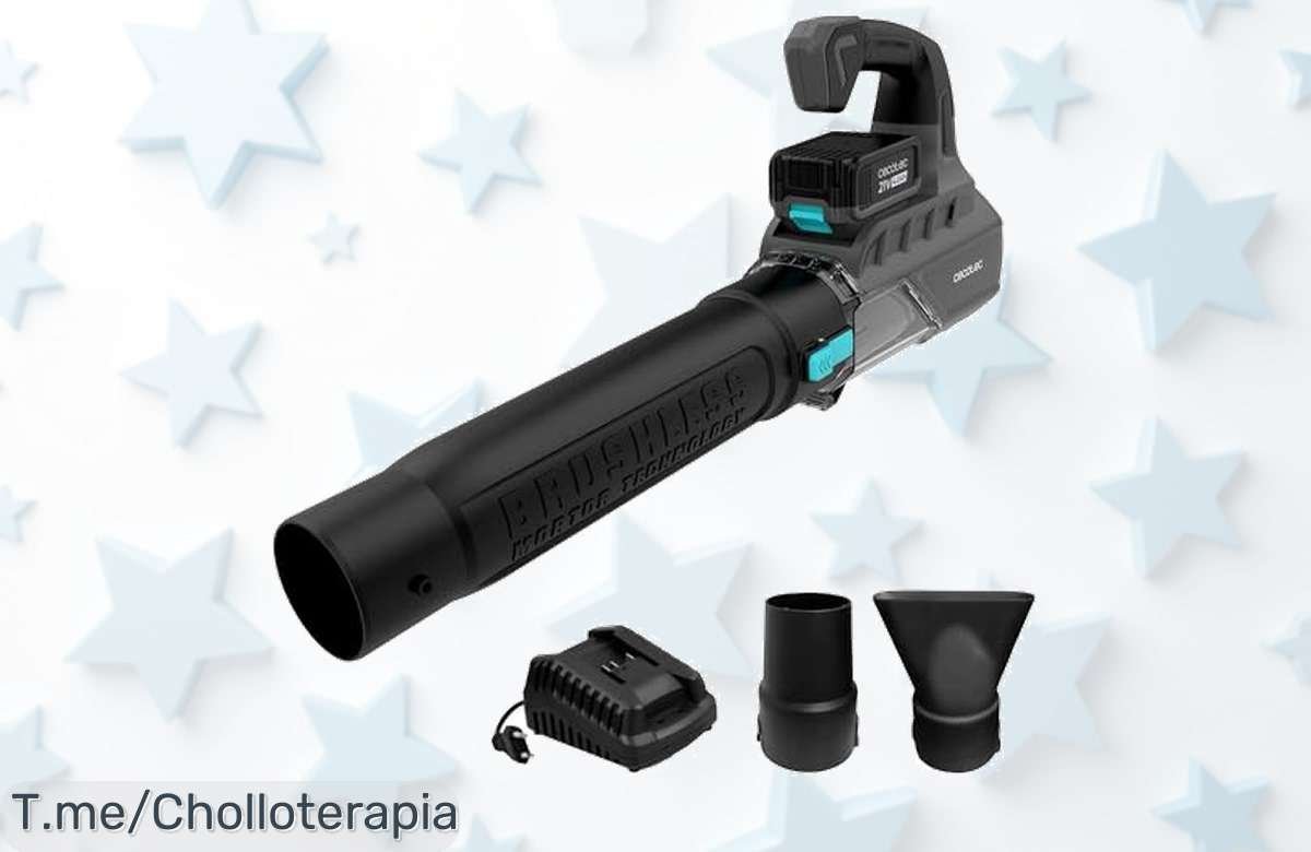 Descubre el soplador Cecotec Airforce 4000 con motor brushless y turbo a 200 km/h un ofertón de precio loco que se agota rápido ¡aprovecha este descuento brutal ya!