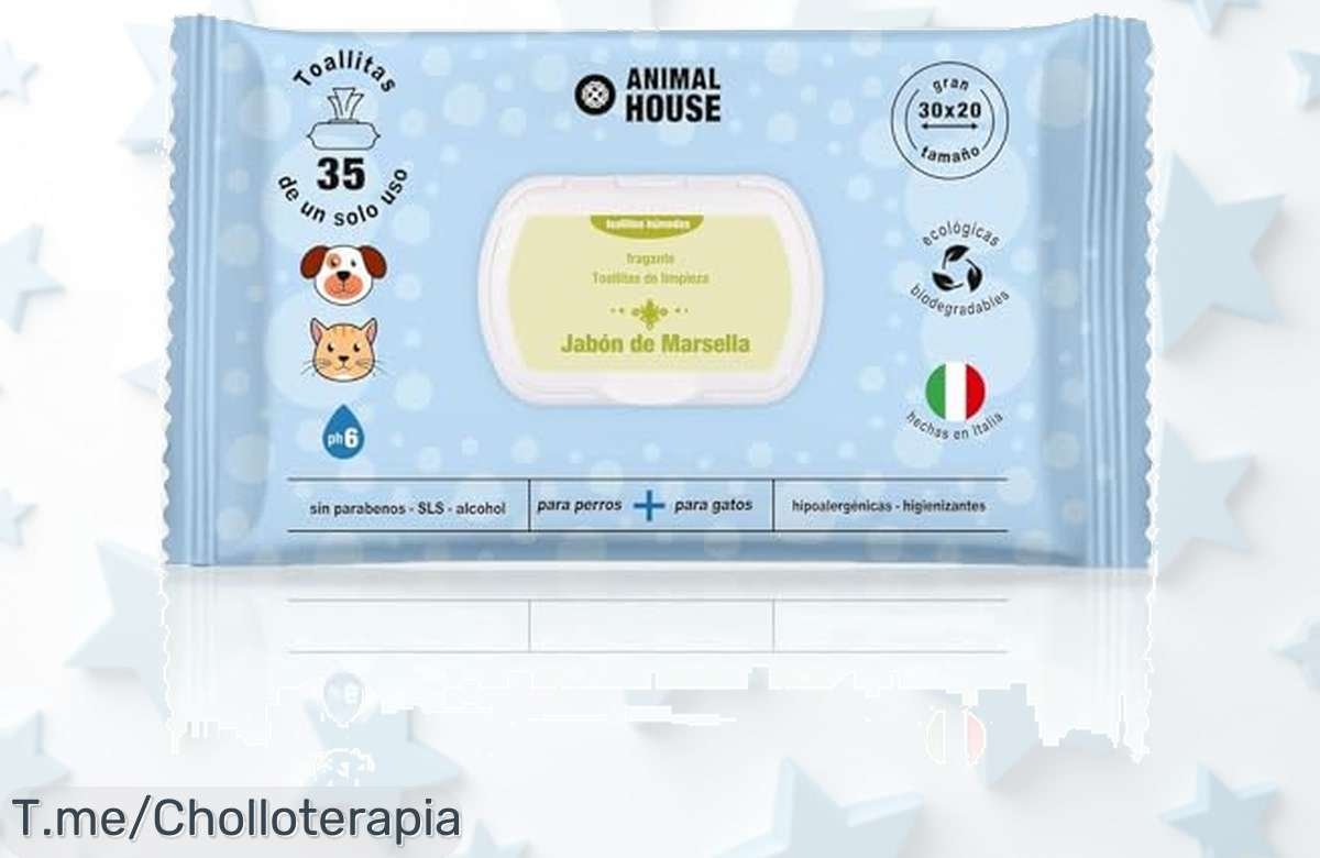 Descubre el super chollo de 35 toallitas para limpiar a tu peludo, suaves y frescas. ¡Aprovecha este ofertón exclusivo antes que se agoten!