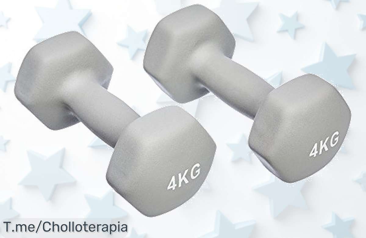 Descubre el super chollo de mancuernas Amazon Basics y tonifica tu cuerpo con este ofertón limitado. ¡No dejes pasar esta oportunidad única, actúa ahora!