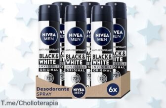 Descubre el super chollo en NIVEA MEN Black & White Spray 72h, la protección antimanchas que necesitas para lucir genial ¡Apresúrate, esta oferta no durará!