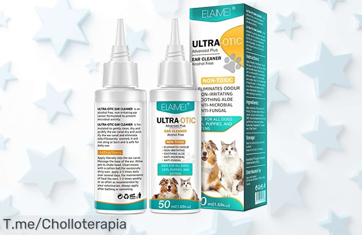 Descubre el super chollo que elimina ácaros y malos olores en los oídos de tu mascota con un par de gotas precio loco único aprovecha este ofertón antes que se agote