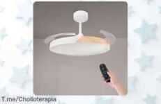 Descubre el ventilador de techo LED con 6 velocidades y luz regulable que transforma tu hogar disfruta del descuento brutal y aprovecha este super chollo antes que se acabe compra ya
