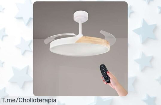 Descubre el ventilador de techo LED con 6 velocidades y luz regulable que transforma tu hogar disfruta del descuento brutal y aprovecha este super chollo antes que se acabe compra ya
