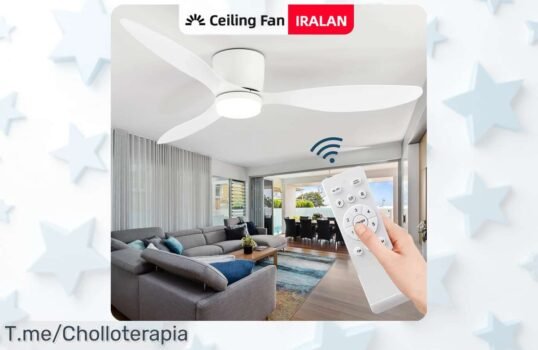 Descubre el ventilador de techo LED que cambiará tu hogar a un precio loco, ultra delgado y con control remoto ¡Ahorra energía hoy mismo antes de que se agote esta oferta temporal!
