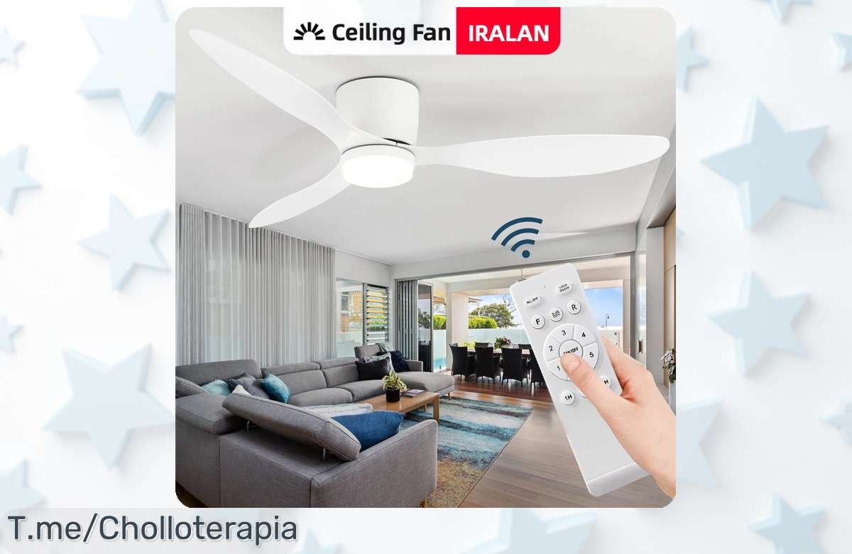 Descubre el ventilador de techo LED que cambiará tu hogar a un precio loco, ultra delgado y con control remoto. ¡Ahorra energía hoy mismo antes de que se agote esta oferta temporal!