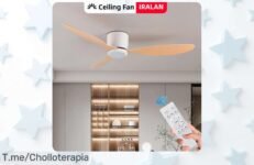 Descubre el ventilador de techo ultra silencioso que transformará tu hogar en un oasis fresco ¡Aprovecha este ofertón exclusivo antes de que se agote!
