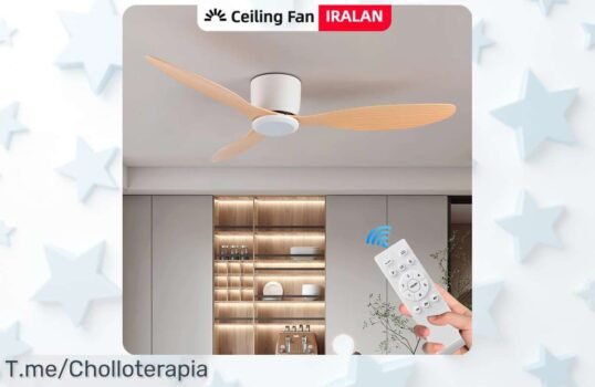 Descubre el ventilador de techo ultra silencioso que transformará tu hogar en un oasis fresco ¡Aprovecha este ofertón exclusivo antes de que se agote!