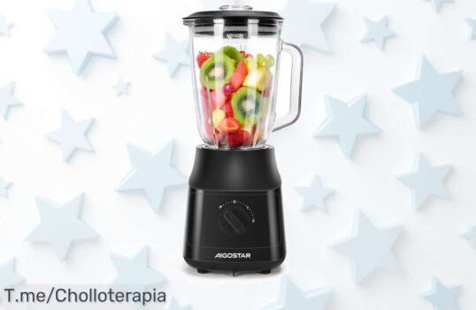 Descubre la AIGOSTAR Batidora de Vaso a un precio loco, mezcla como un chef y disfruta del sabor en tu cocina ¡No te quedes sin esta oferta única, compra ya!