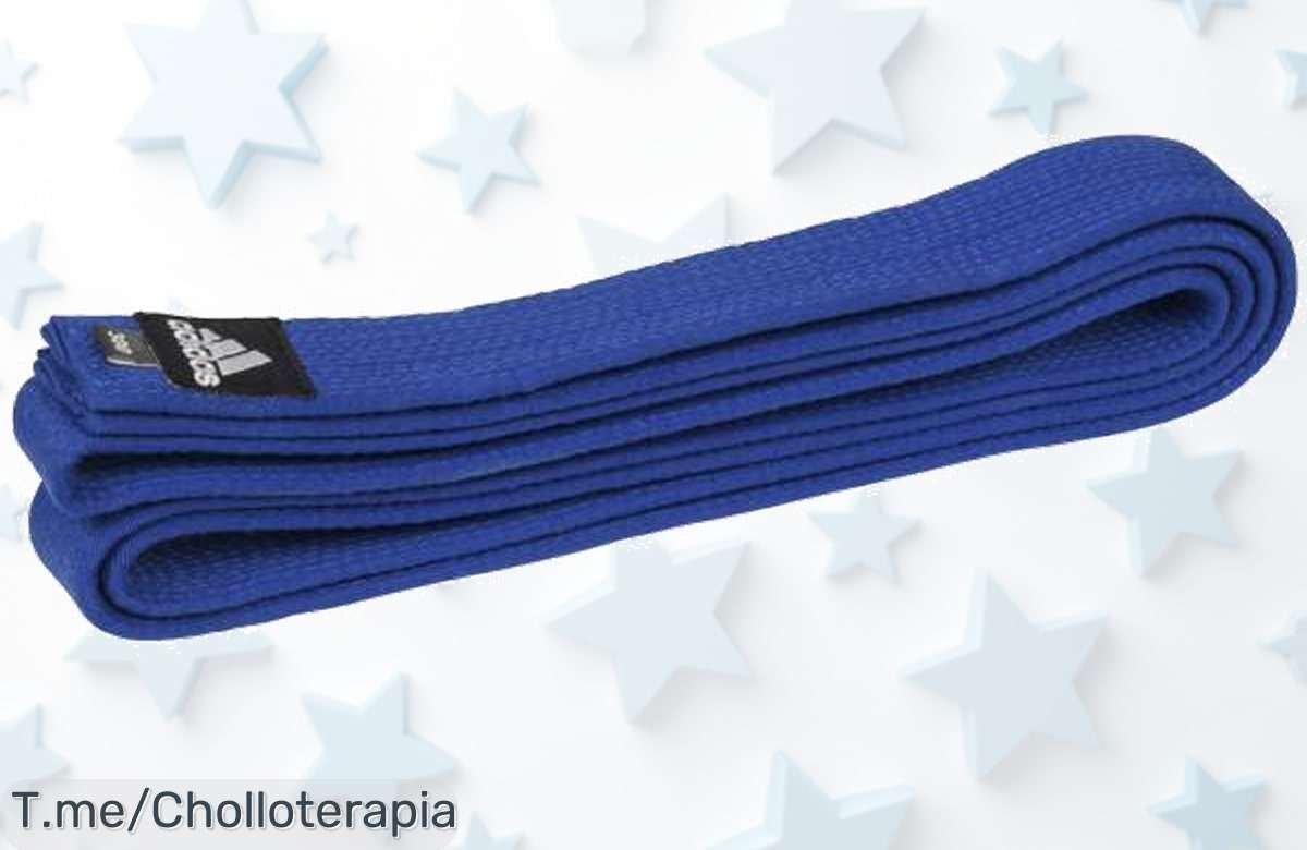 Descubre la Banda de Judo Elite de Adidas en Azul, ¡un super chollo que mejora tu rendimiento a un precio loco! ¡Hazte con ella ya antes de que se agote!