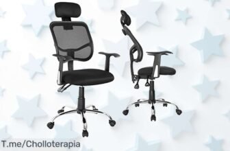 Descubre la Ergo Office ER413 con altura y reposacabezas ajustables para un soporte total que cuida tu espalda precio loco y descuento brutal nunca visto compra ya antes que se agote el super chollo