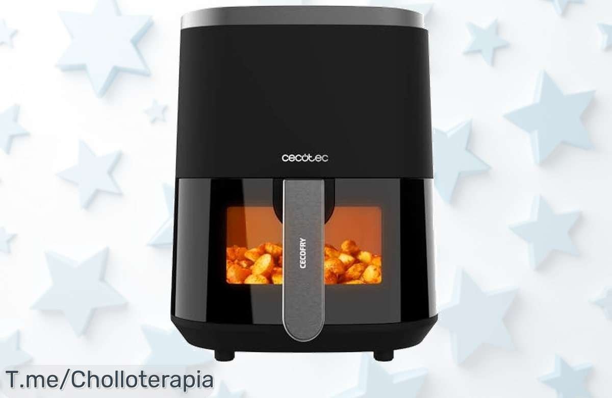 Descubre la Freidora de Aire Cecotec 4L a precio loco: Cocina sano con una cucharada de aceite y disfruta de comidas deliciosas. ¡Oferta limitada, actúa ya!