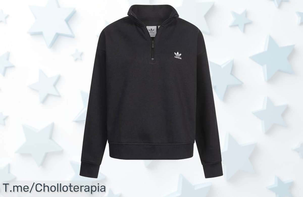 Descubre la Sudadera adidas Originals Half Zip Unisex y luce único con un diseño moderno, aprovecha este super chollo antes de que desaparezca ¡date prisa!