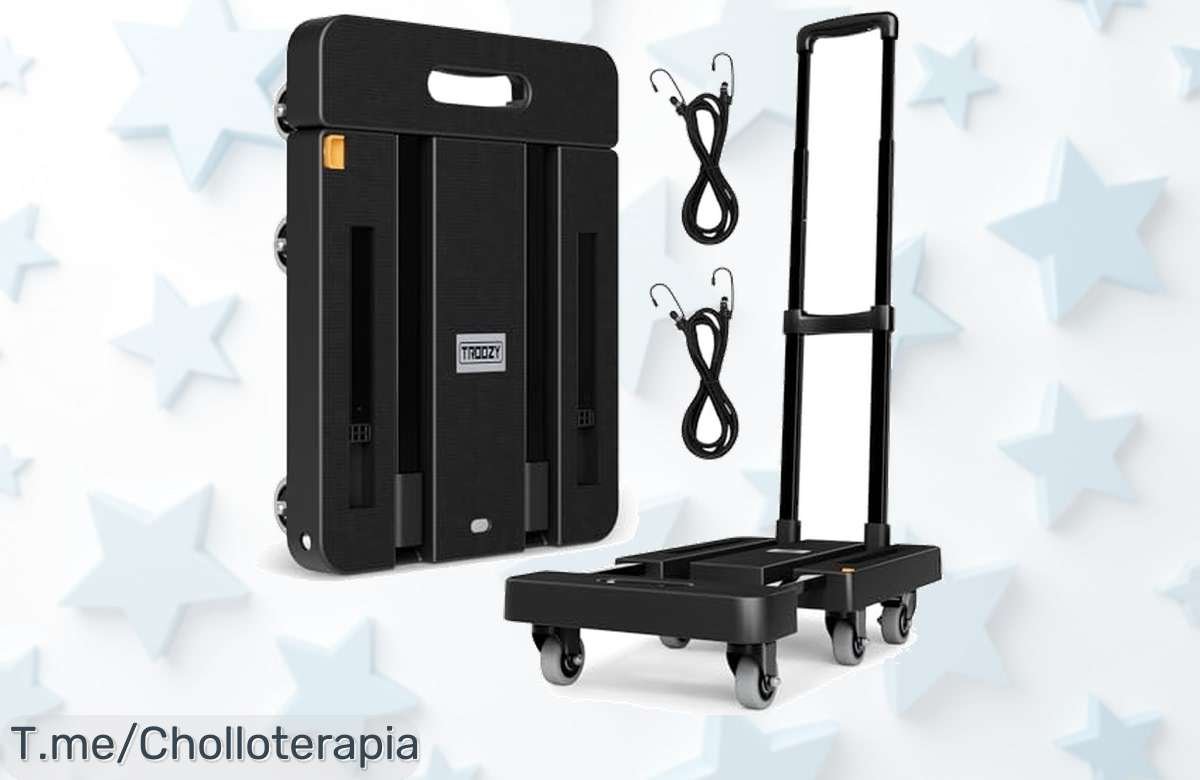 Descubre la Troozy Carretilla Plegable con Frenos a un precio loco y capacidad de 226 KG. Aprovecha este ofertón limitado antes de que desaparezca, ¡hazla tuya ya!