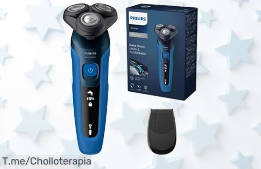 Descubre la afeitadora Philips Serie 5000 con cabeza flexible y 27 cuchillas en un ofertón nunca visto aprovecha este super chollo a precio loco ya mismo