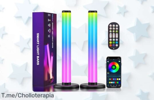 Descubre la barra LED RGB con 213 efectos y colores infinitos que transforma tu espacio al ritmo de tu música aprovecha este super chollo único de precio loco actúa ya antes que se acabe