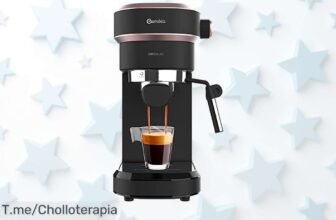 Descubre la cafetera express que espume leche como un barista con bomba de 20 bares sabor crema en precio loco y descuentazo brutal ¡Corre antes que se agote!