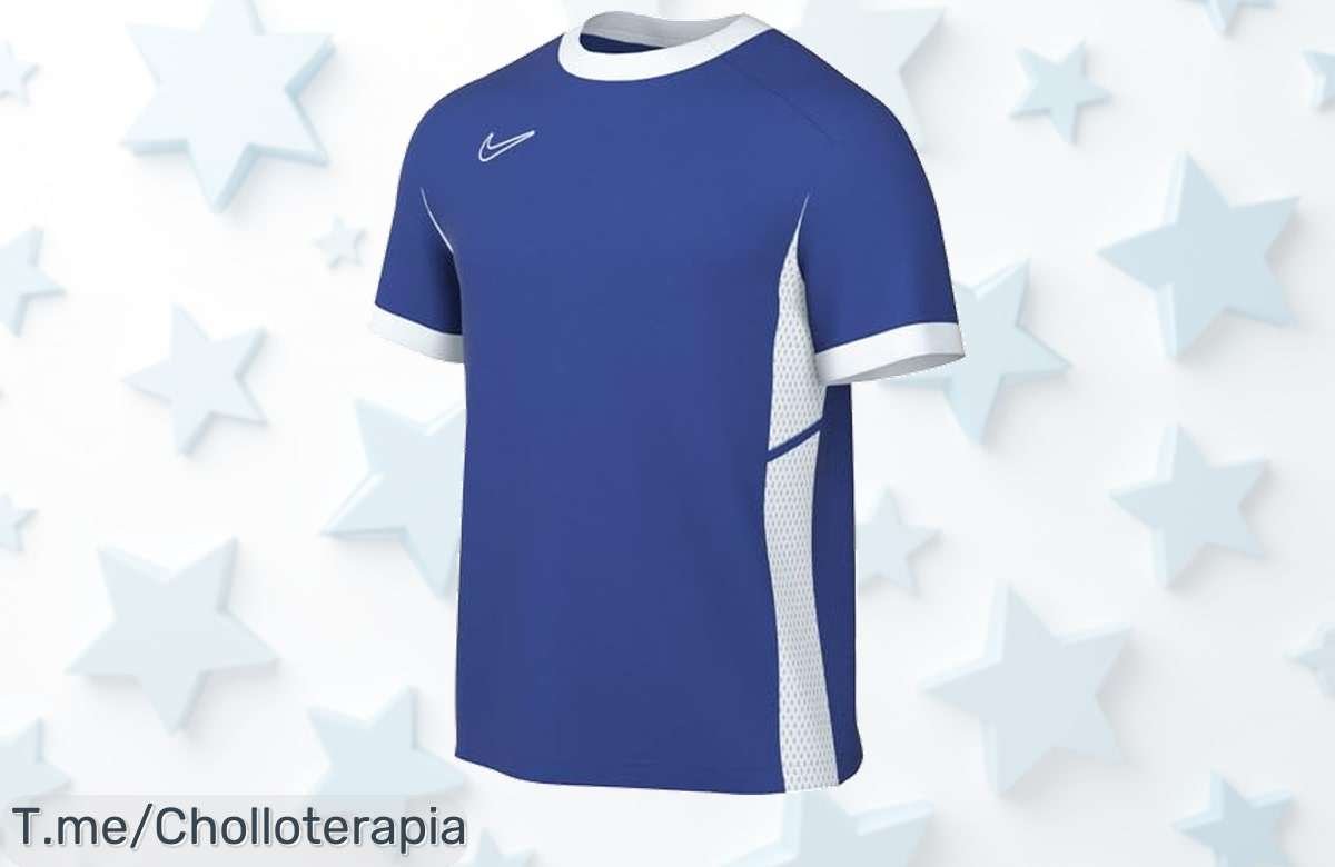 Descubre la camiseta Nike Academy con tecnología DriFit que seca tu sudor rapidísimo y malla fresca en espalda a un precio loco no esperado corre ya antes que sea muy tarde