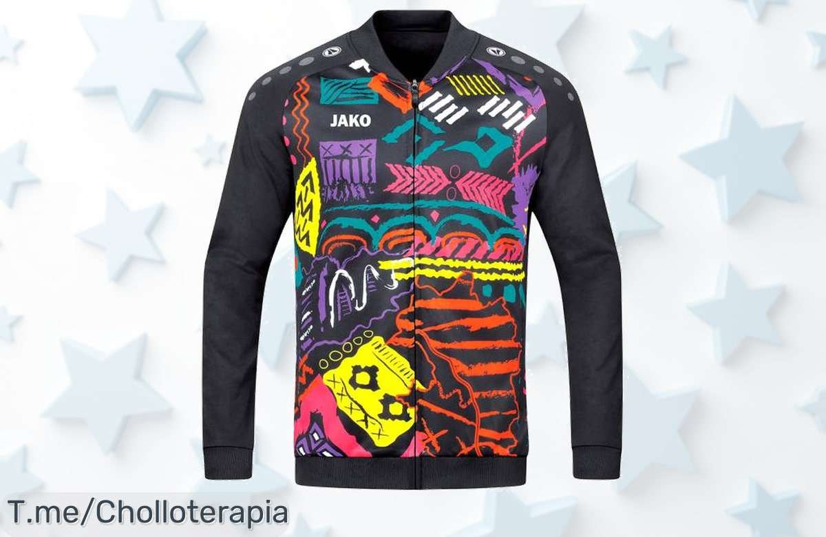 Descubre la chaqueta Jako Tropicana Retro a un precio loco, solo por tiempo limitado. ¡Luce espectacular y no dejes que se agoten! Compra ya tu super chollo.